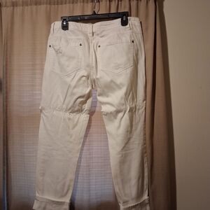 White Denim Capri Jeans